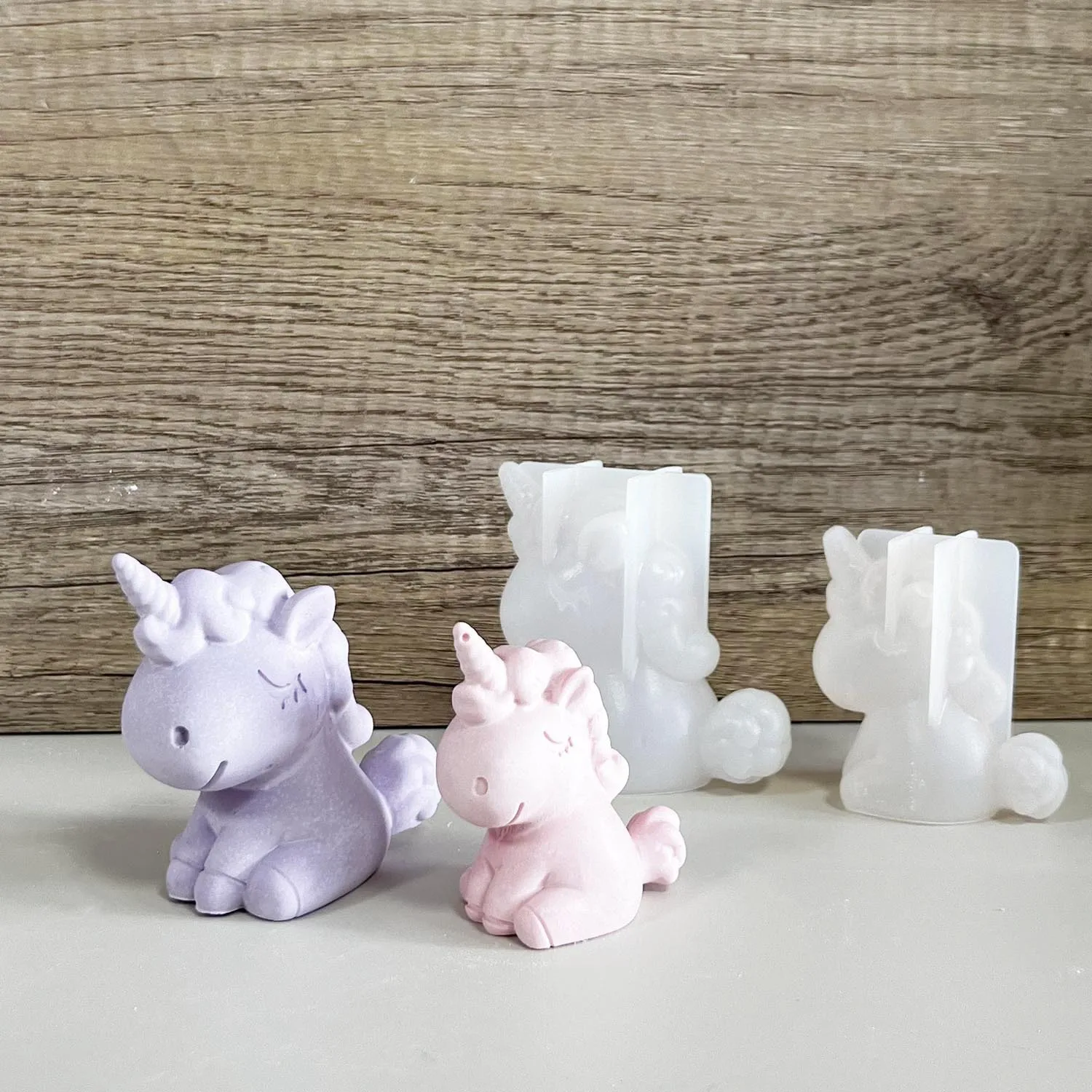 Candle Making Supplies Wholesale - 3D Geometric Silicone Unicorn Cat Deer
