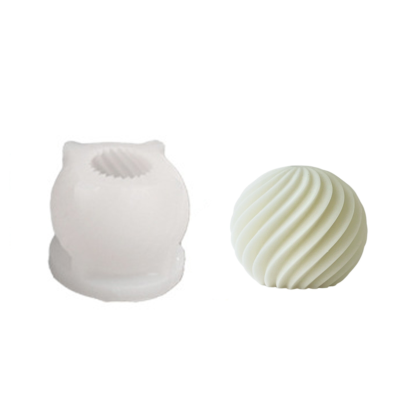 Spiral stripe Ball Silicone Ca - огляд і ціна Xmas Candle Making