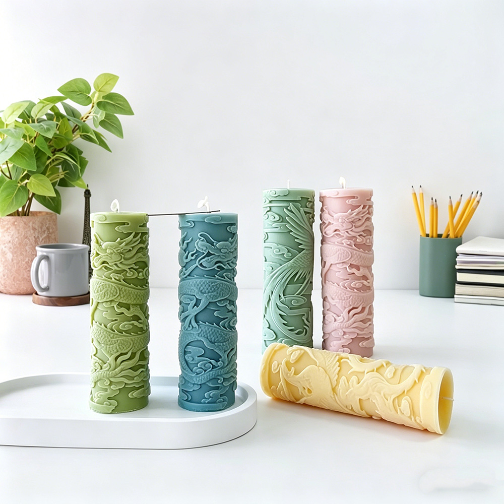 Dragon Phoenix Embossment Cyli - огляд і ціна Candle Making Phoenix