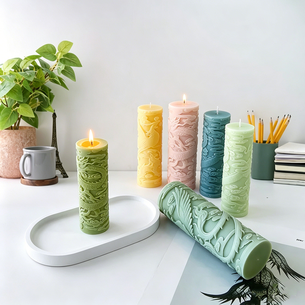 Dragon Phoenix Embossment Cyli - огляд і ціна Candle Making Phoenix