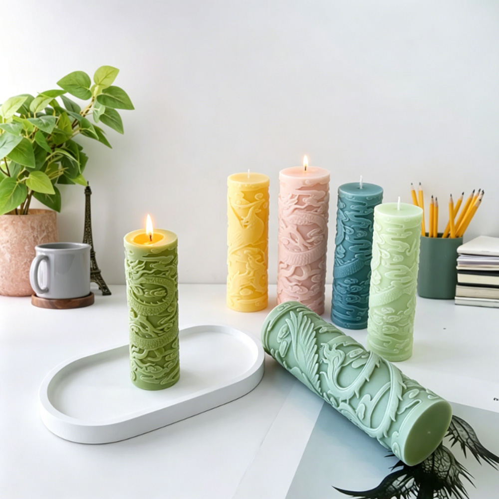 Dragon Phoenix Embossment Cyli - огляд і ціна Candle Making Phoenix