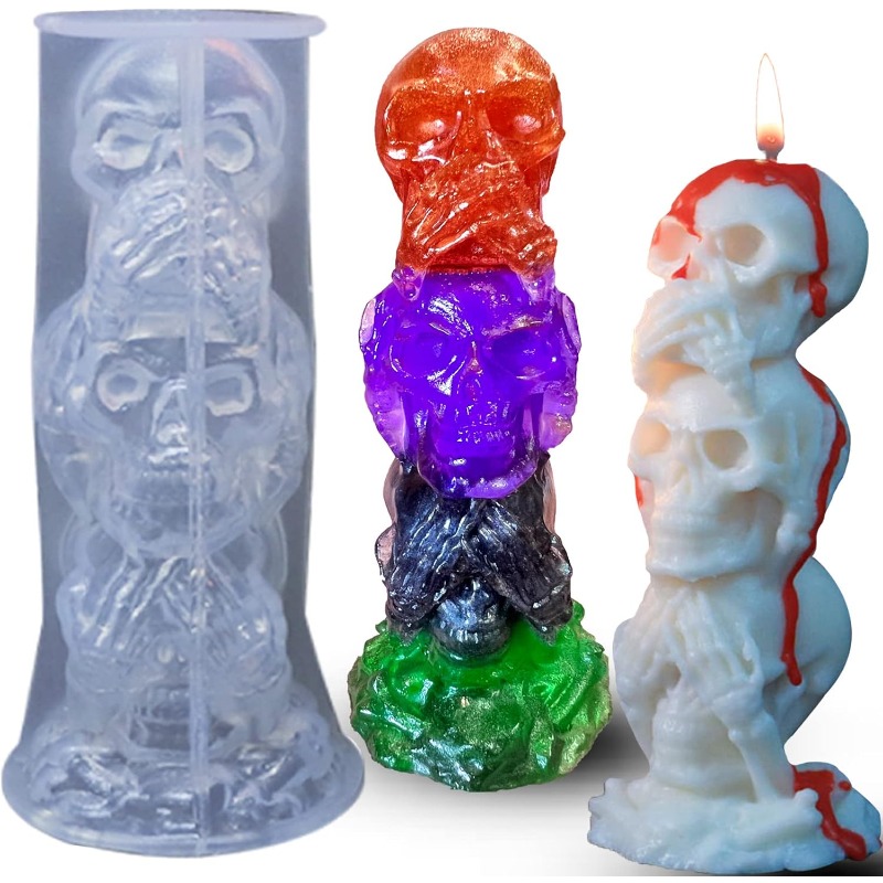 Silicone Mold 2026 Halloween S - огляд і ціна Candle Making Event