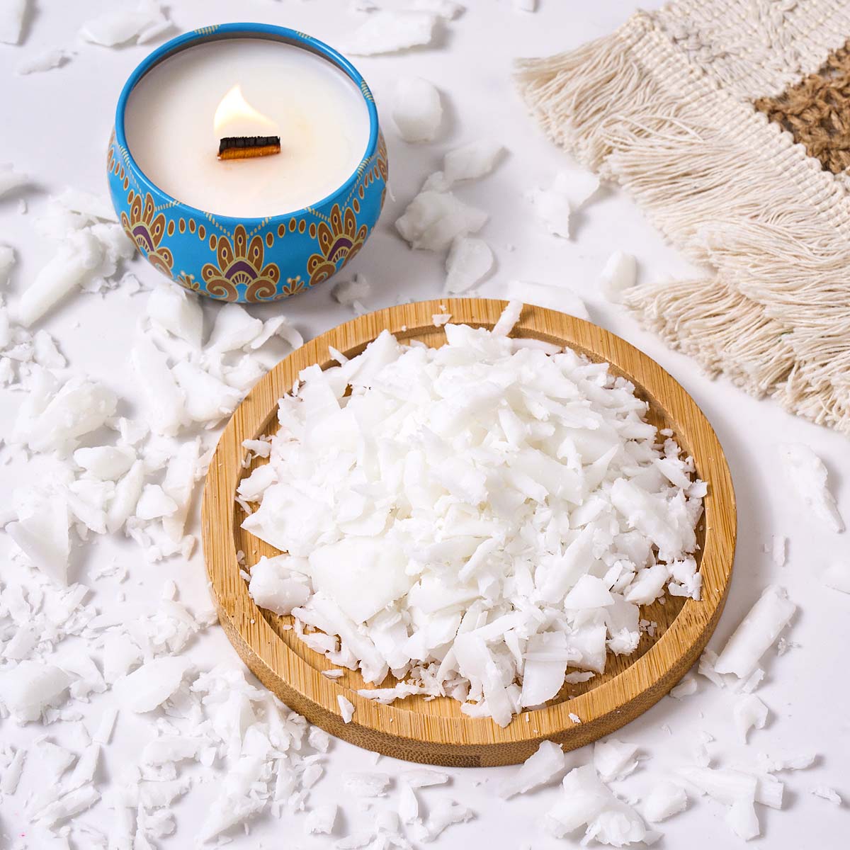 1LB Natural Plant White Coconu - огляд і ціна Candle Making Material Wholesale