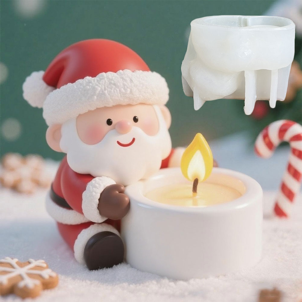 DIY Santa Claus Candlestick Si - огляд і ціна Xmas Candle Making