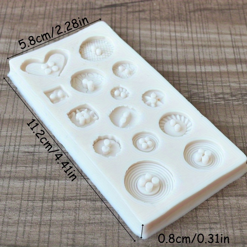 Buttons Shape Silicone Mold Si - огляд і ціна Candle Making Supplies Wholesale