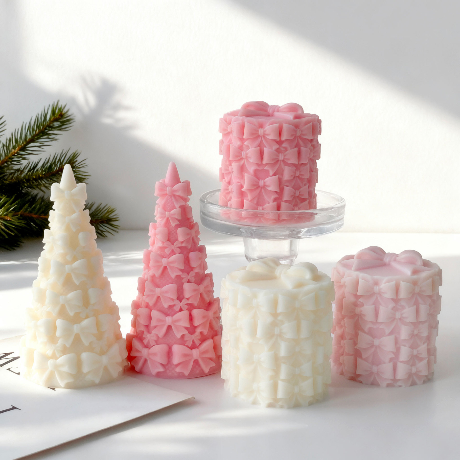 3D Bow Tie Christmas Tree Gift - огляд і ціна Xmas Candle Making