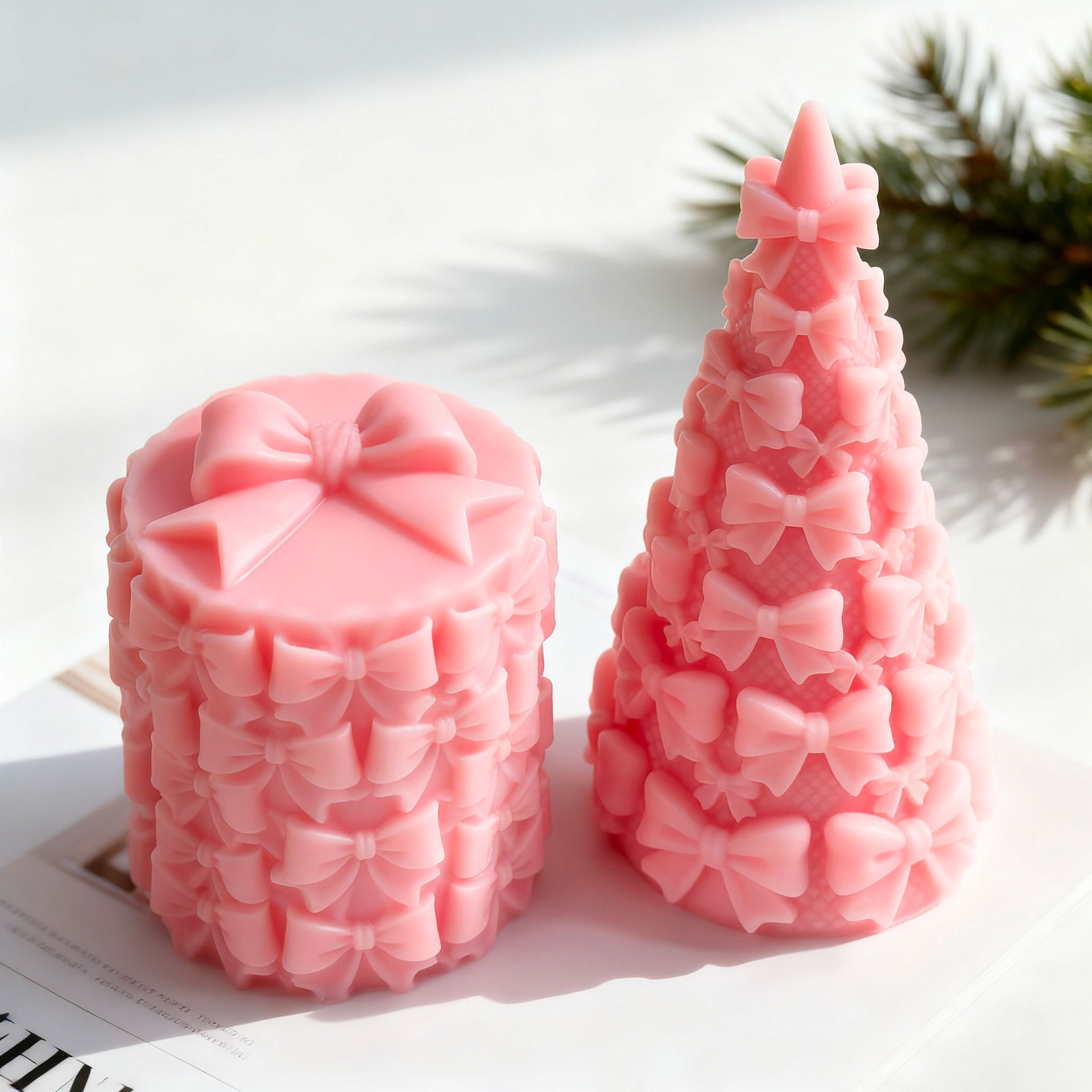 3D Bow Tie Christmas Tree Gift - огляд і ціна Xmas Candle Making