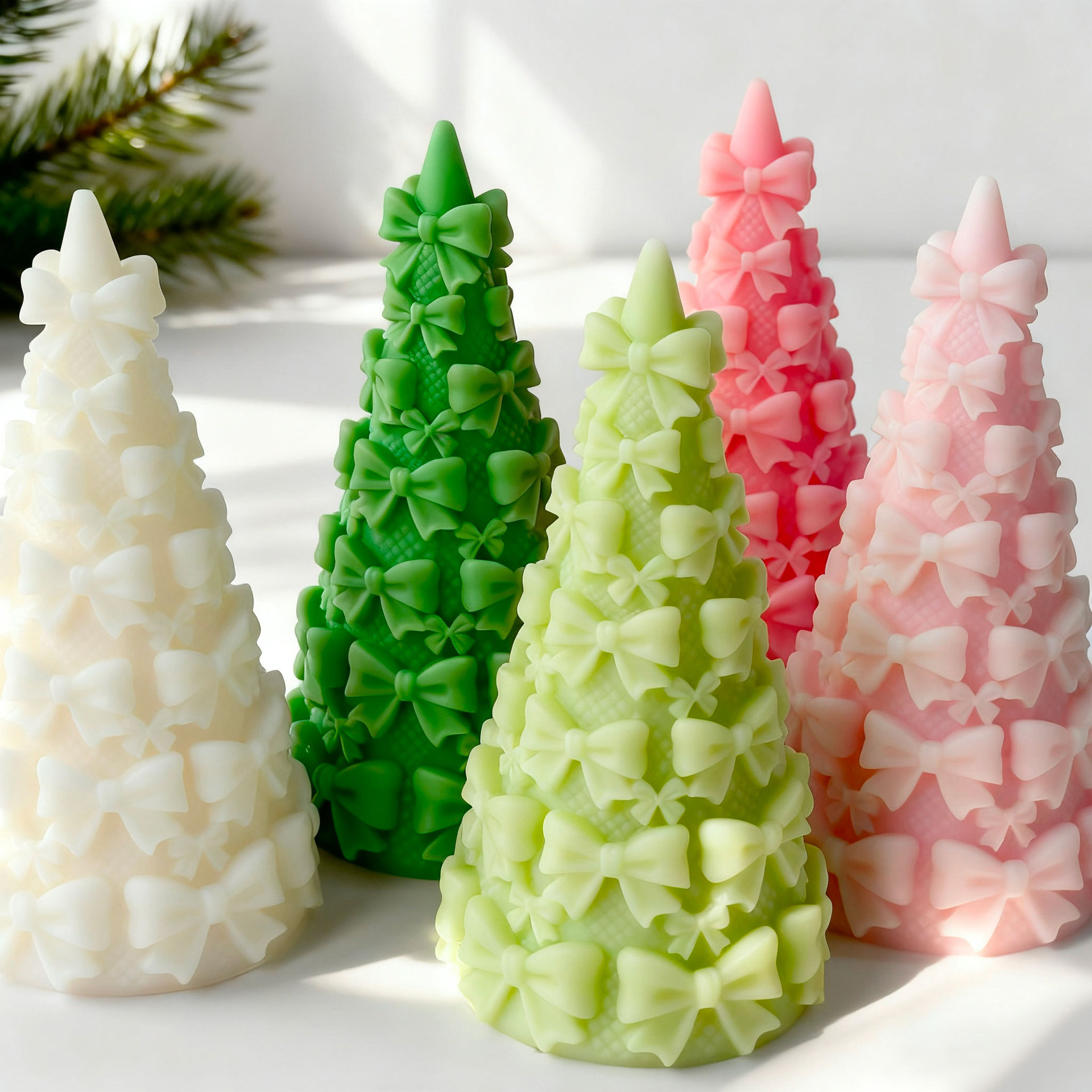 3D Bow Tie Christmas Tree Gift - огляд і ціна Xmas Candle Making