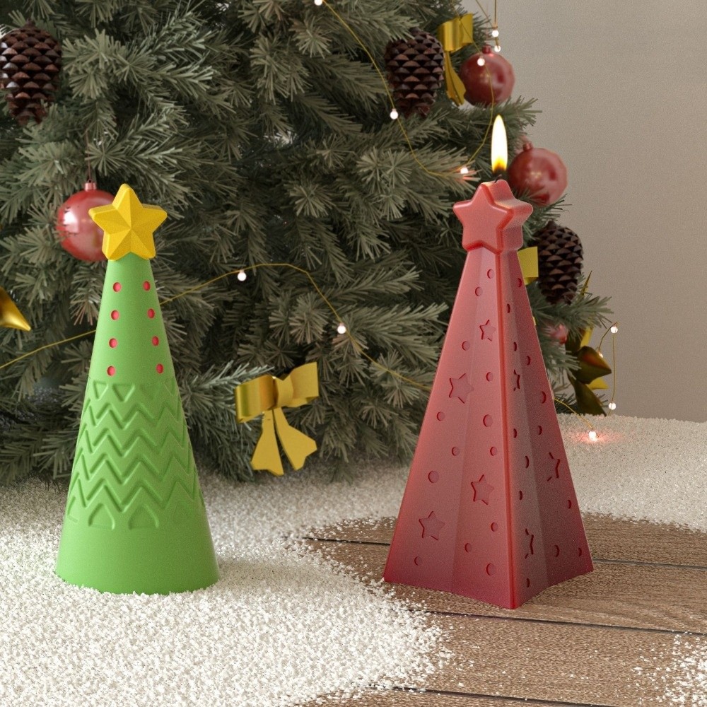 Silicone Christmas Cone Candle - огляд і ціна Xmas Candle Making