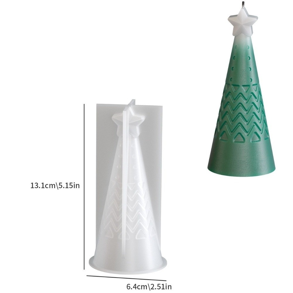 Silicone Christmas Cone Candle - огляд і ціна Xmas Candle Making