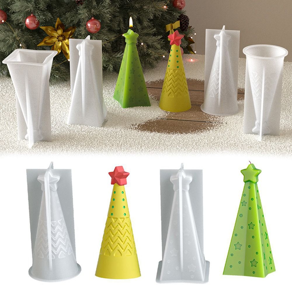 Silicone Christmas Cone Candle - огляд і ціна Xmas Candle Making