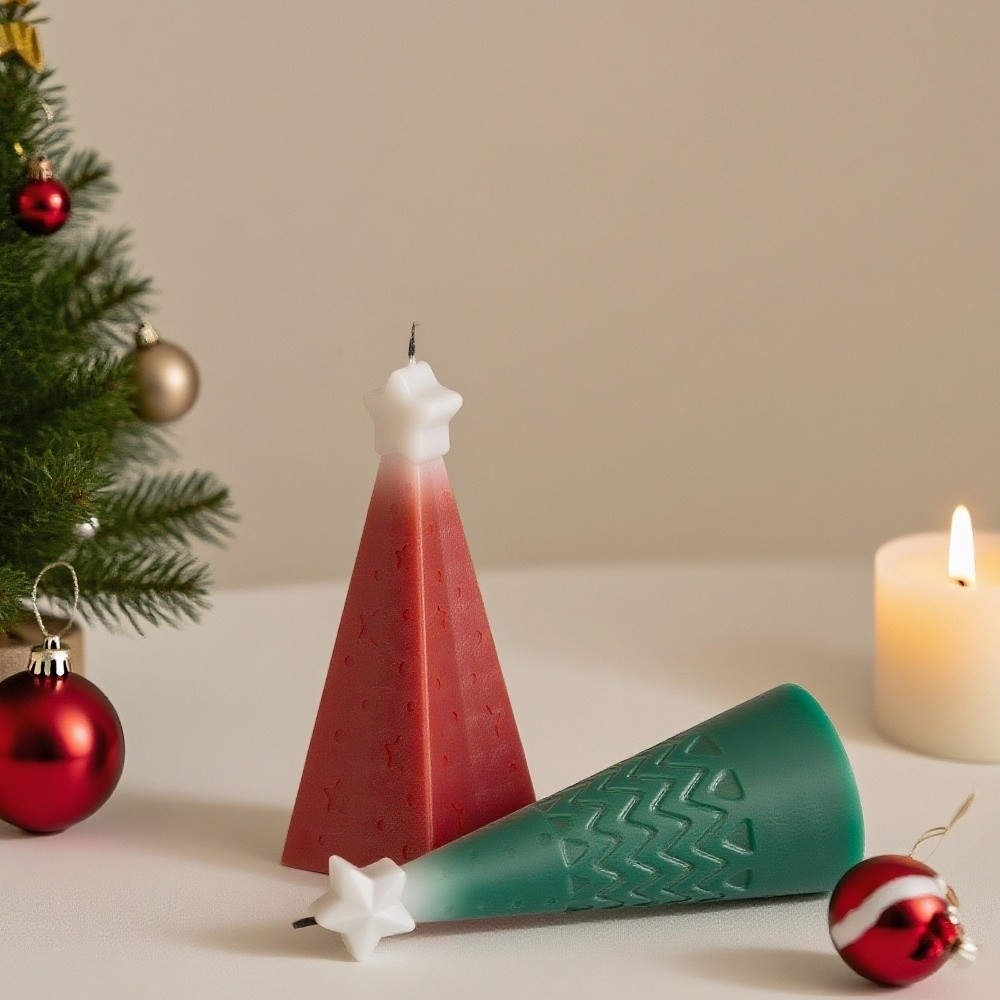 Silicone Christmas Cone Candle - огляд і ціна Xmas Candle Making