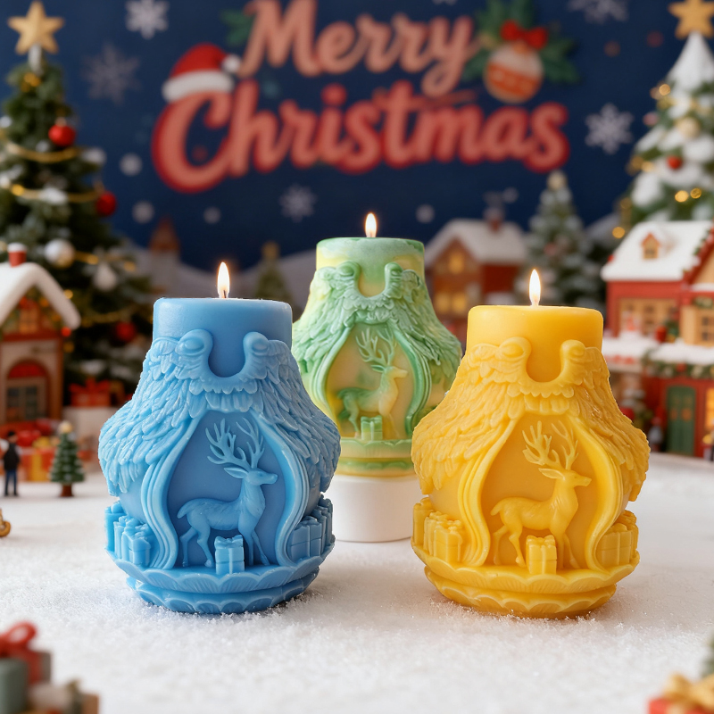 DIY Christmas Series Cylinder  - огляд і ціна Xmas Candle Making