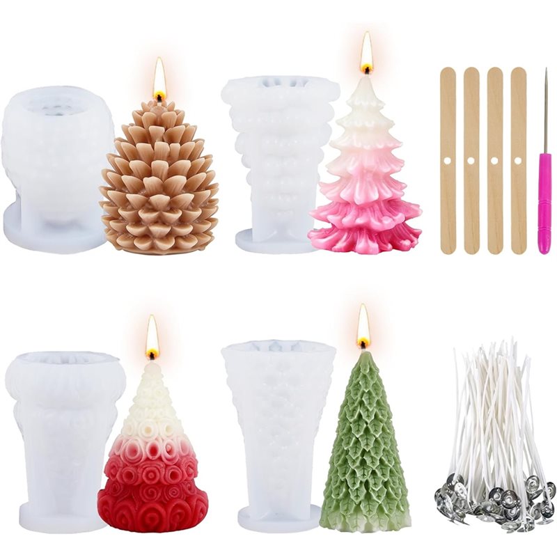 Christmas Silicone Molds Chris - огляд і ціна Xmas Candle Making
