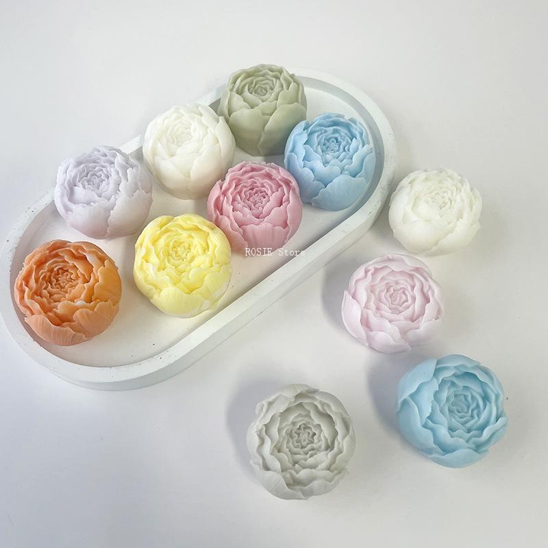 3D Peony Flower Silicone Mold  - огляд і ціна Candle Making Supplies Wholesale