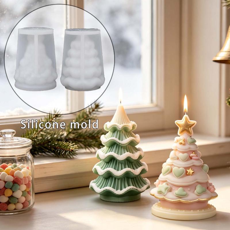 DIY Christmas Tree Silicone Mo - огляд і ціна Xmas Candle Making