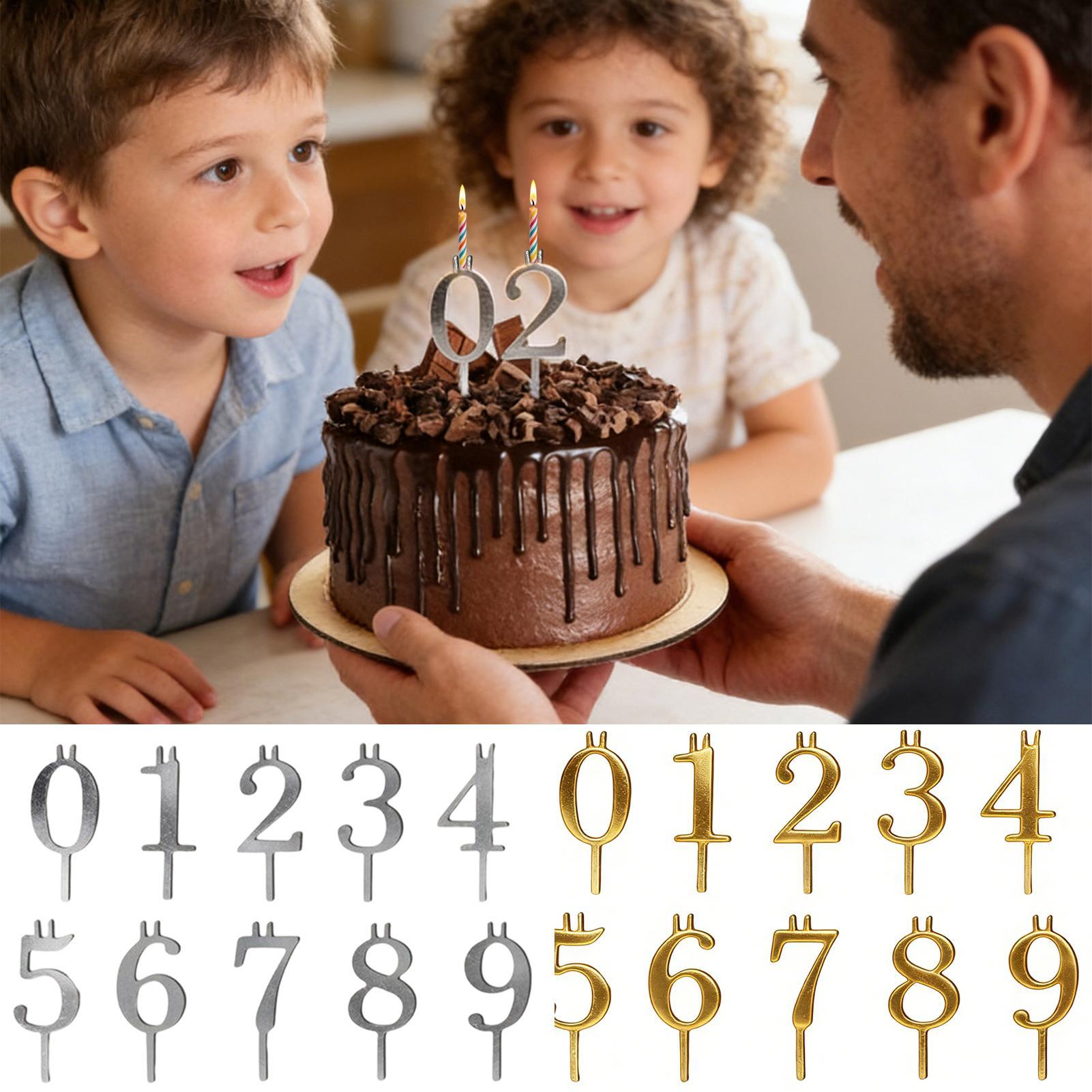 10pcs 0-9 Number Cake Toppers  - огляд і ціна Candle Making Supplies Wholesale