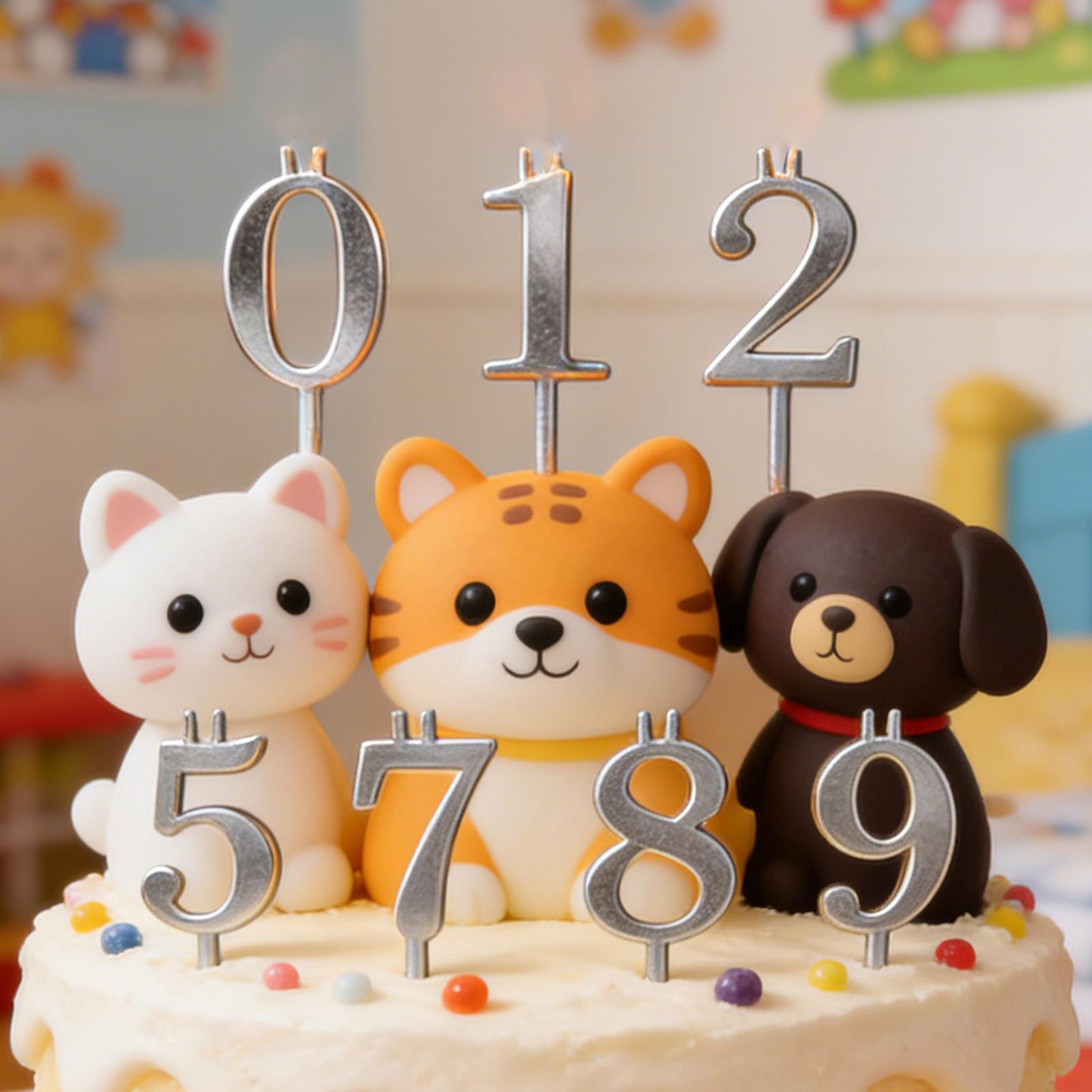 10pcs 0-9 Number Cake Toppers  - огляд і ціна Candle Making Supplies Wholesale